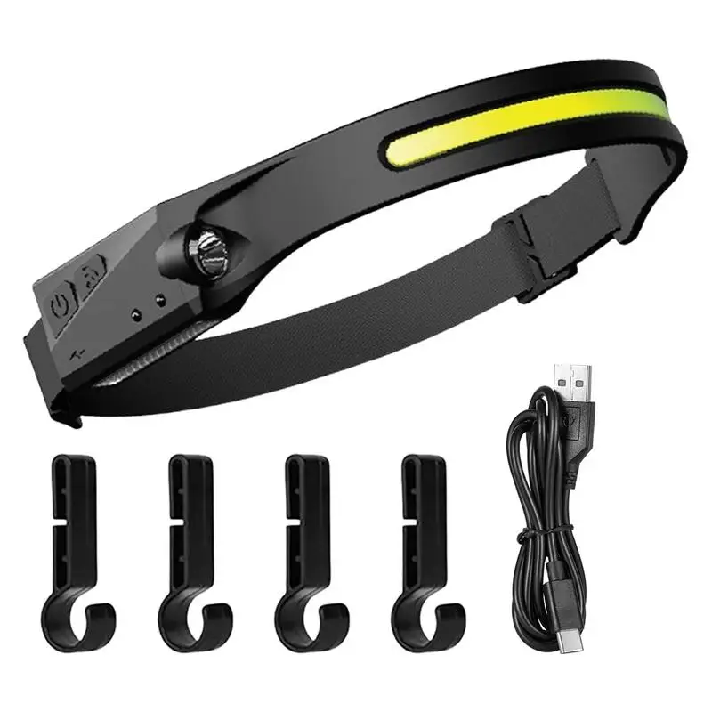 

Led Headlamp Bright Led Rechargeable Headlight Wide Beam Headlight Lightweight Camping Headlamps For Fishing Repairing