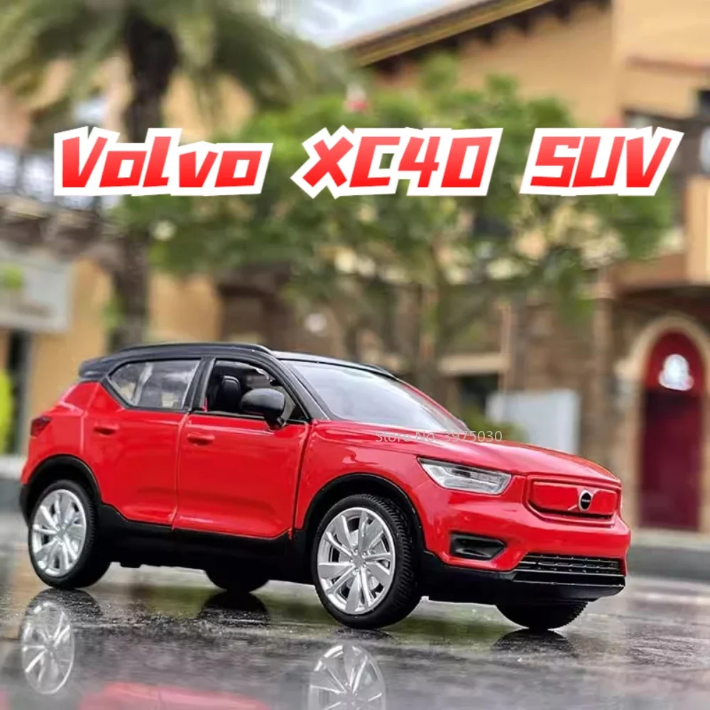 1/32 Scale Alloy Car Model Volvo XC40 SUV Metal Diecast Simulation Off Road Vehicle Door Can Be Opened Toy Gift for Boy Birthday