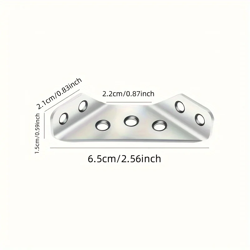 30 L-shaped frame brackets, furniture corner connectors, stainless steel corner brackets, suitable for wood, suitable for shelve