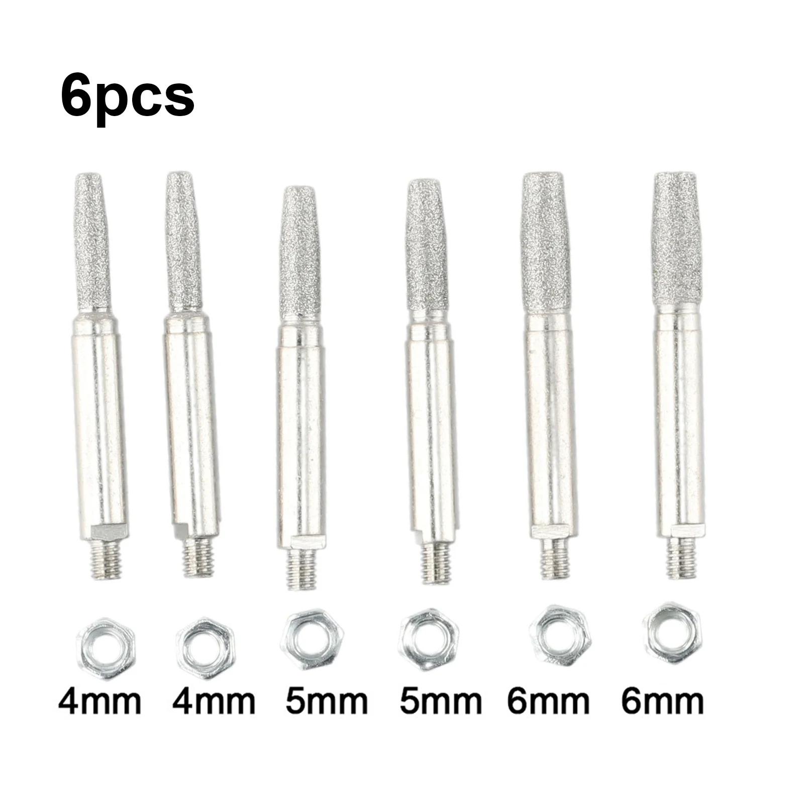 

Practical Replacement High-Quality Materials New Grinding Head Hand Tools 4.0mm/5.0mm/6.0mm 50mm / 1.96Inch 6pcs Diamond Garden