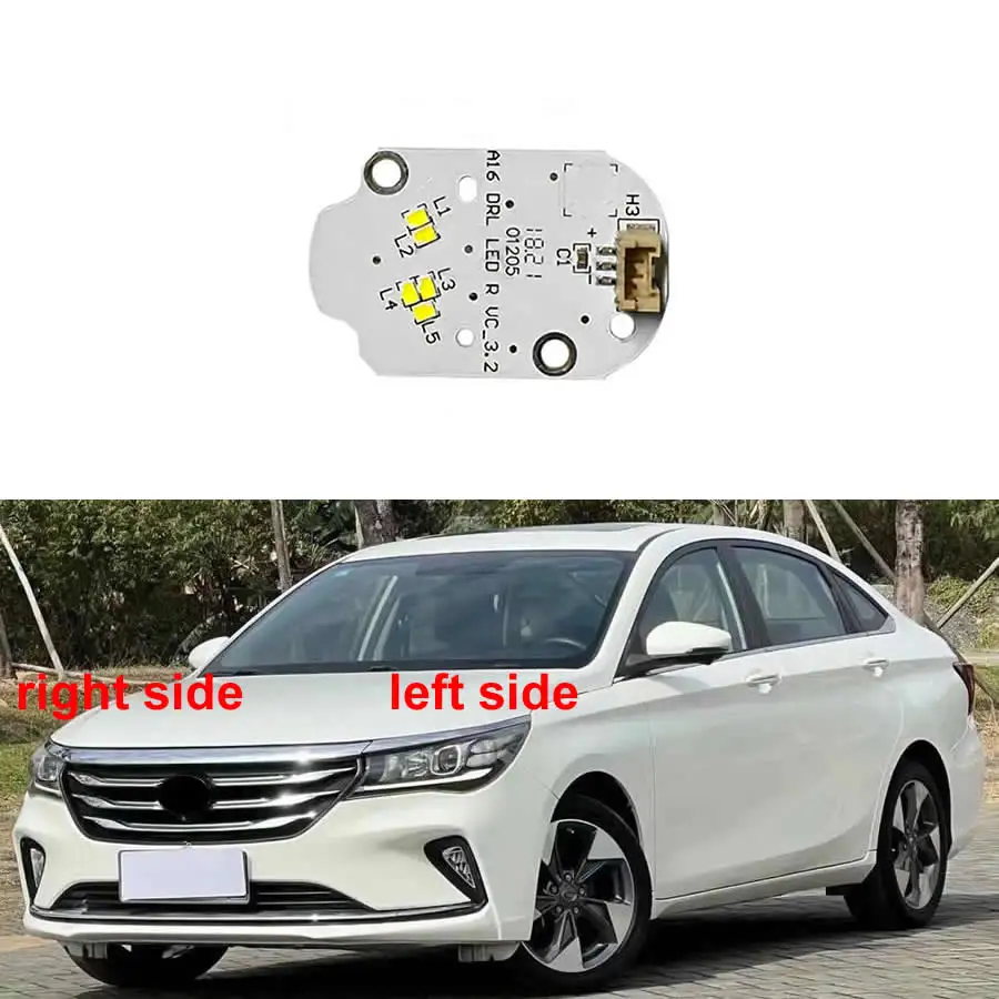 

Для Trumpchi GA4 2018: Модуль светодиодной платы ДХО (дневных ходовых огней) для фар, комплект для ремонта, запасные части