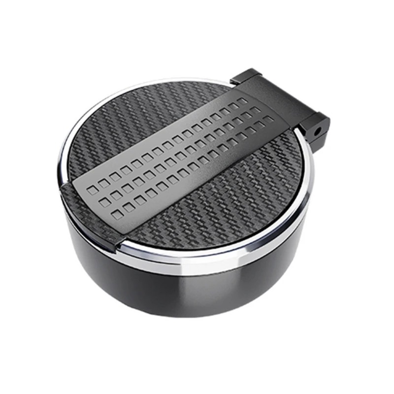 Elegant Auto Ashtray with Lid Smell Containment Fits Most Cup Holders Removable Vehicle Ashtray with Cover for Smokers