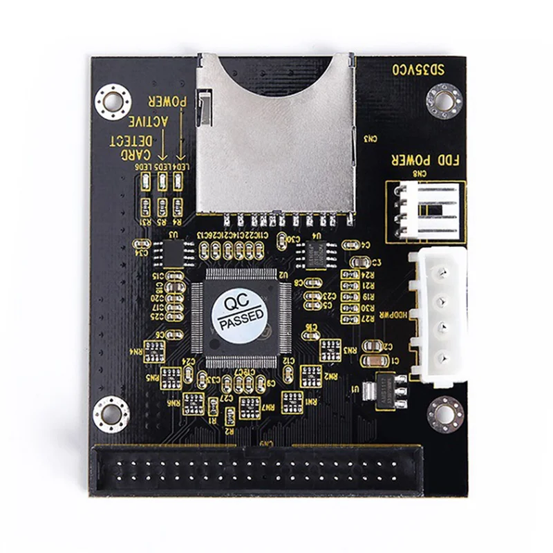 

AP-4X SD на 3,5-дюймовый IDE 40-контактный преобразователь Карта IDE SD-карты Адаптер SSD Встроенная карта адаптера памяти Карта расширения IDE
