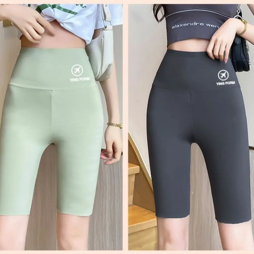 Pantaloncini da yoga attillati per il sollevamento dell'anca Pantaloncini da motociclista elastici traspiranti per il controllo della pancia Leggings da donna Body Shaper Shapewear Abbigliamento attivo