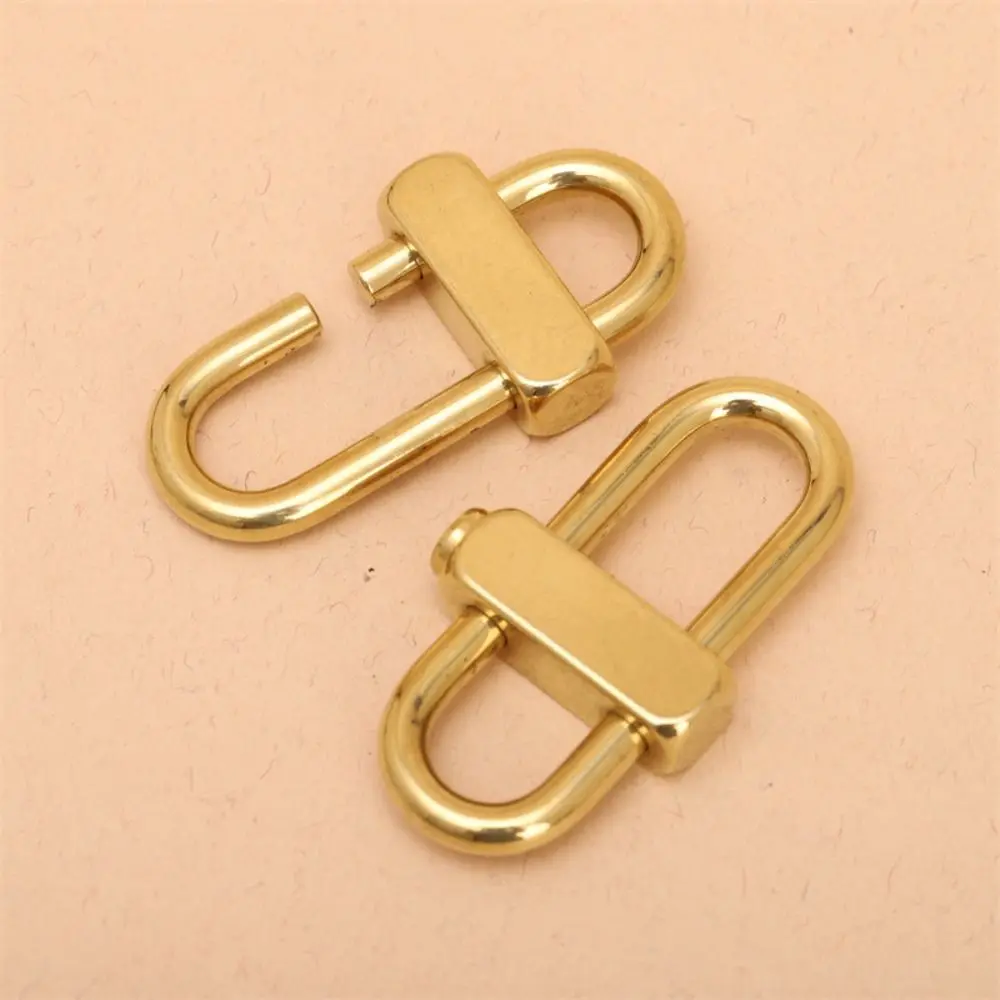 1PC Metal Buckle Clip Brass Keychain Lock Clamp Chain Strap Length Shorten Bag Accessories Anti-oxidation Anti-rust Key Chain