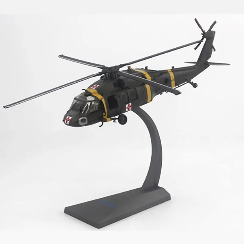 

Die cast UH-60 Black Hawk Rescue Helicopter Alloy Plastic Ratio 1:72 Model Toy Gift Collection Simulation Display Decoration