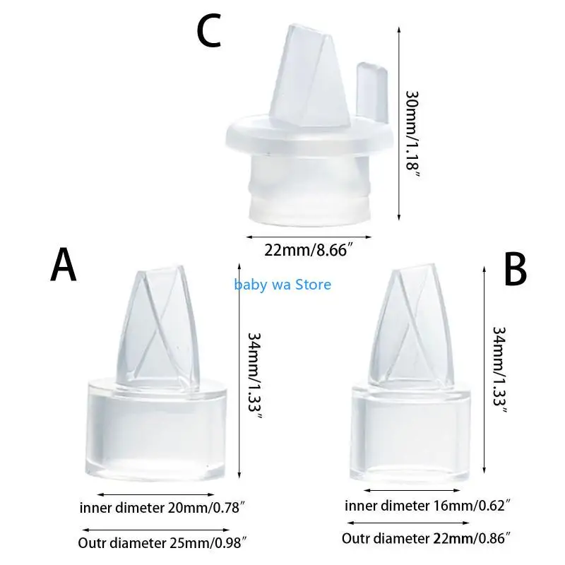 صمامات منقار البط بلون واحد لتدفق خلفي لحماية مضخة الثدي ملحقات الرضاعة الطبيعية منقار البط لمضخة الثدي صمام 4XBD #6