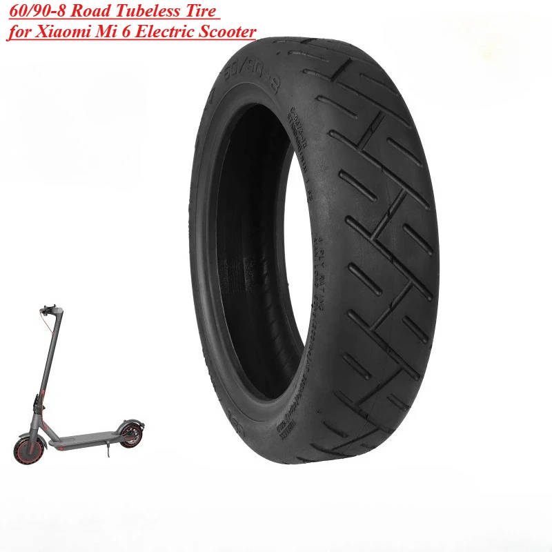 

60/90-8 Road Tubeless Tire for Xiaomi Mi 6 Electric Scooter, 8 Inch CST Vacuum Tyre, Direct Replacement Part