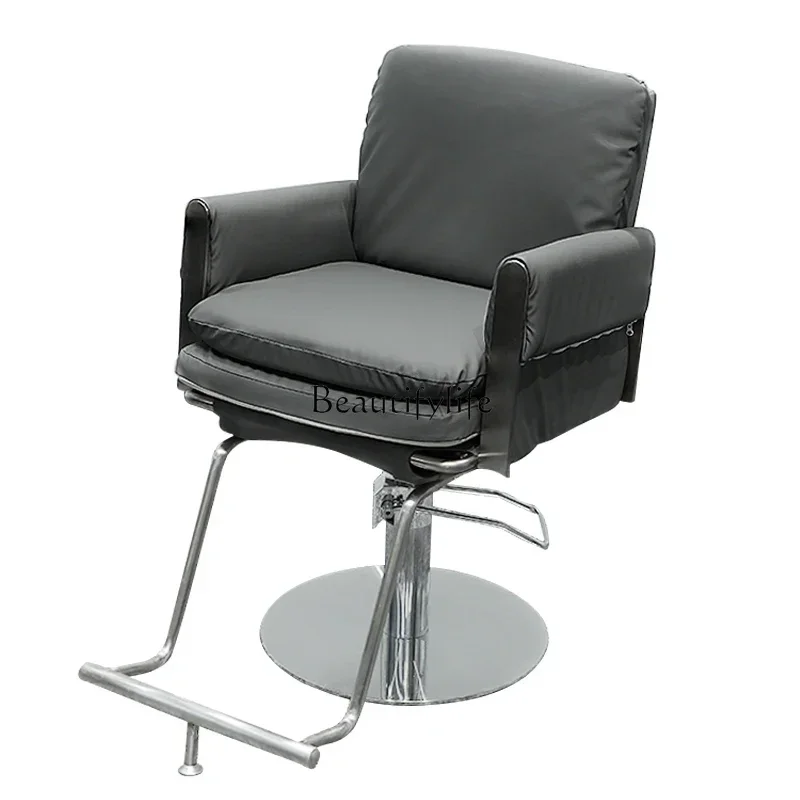 

Barber Shop Hair Chair for Hair Salon Lifting Can Be Put down High-Grade Hot Dyeing Seat