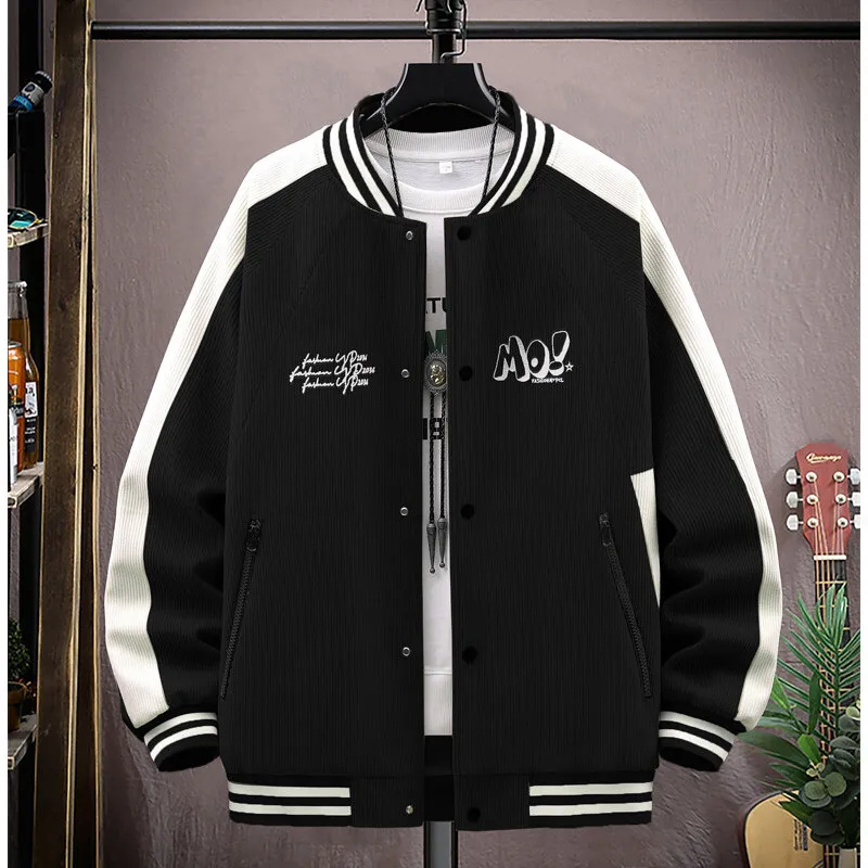 

Fashion Youth Casual Bomber Jackets Spring Autumn Unisex Street Wear Baseball Uniform Coats Men Outdoor Sport Top Hoody Clothing
