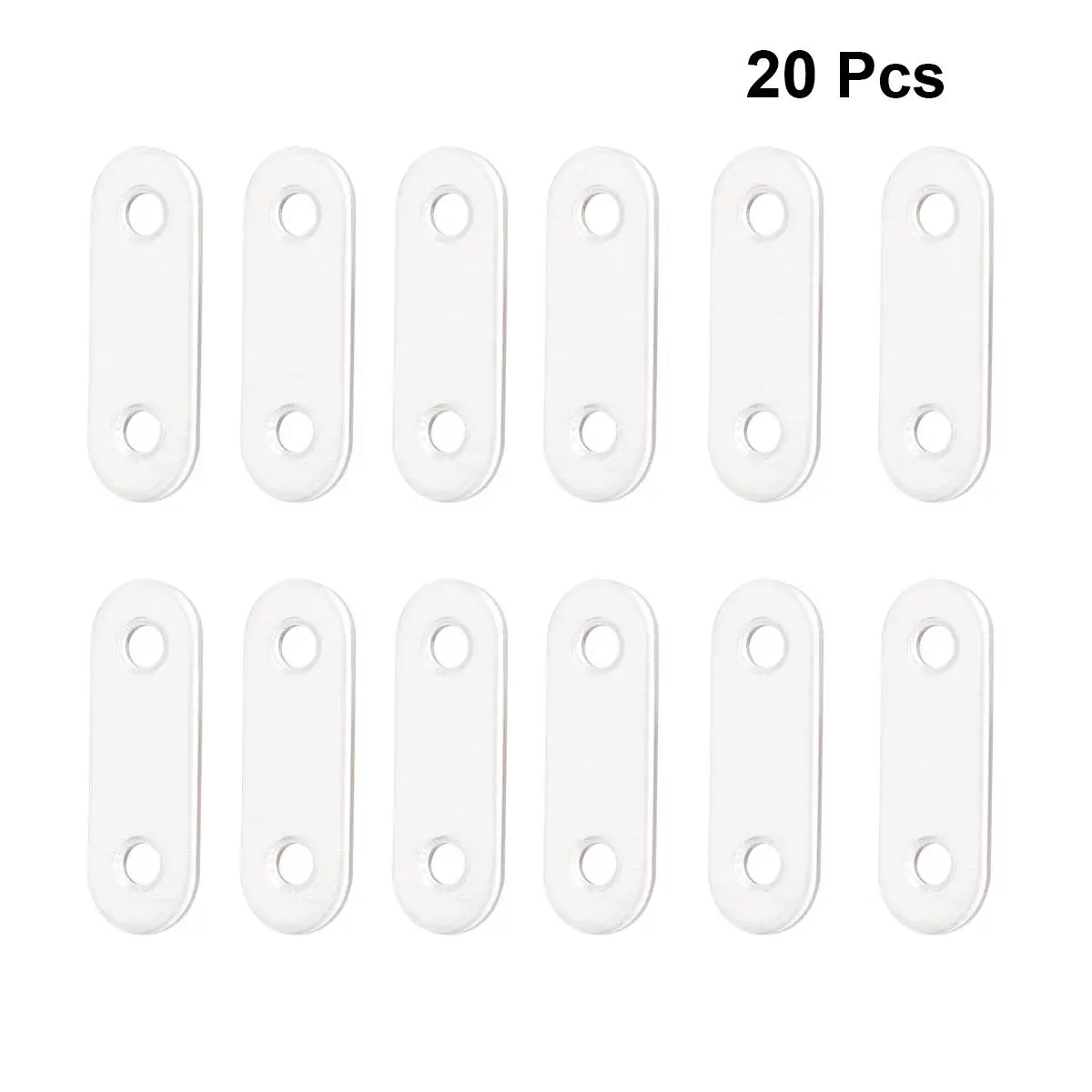 

20pcs Stainless Steel Angle Iron Plate Holes Wire Strong Metal Bracket Steel Sheet Reinforcing Furniture DIY House
