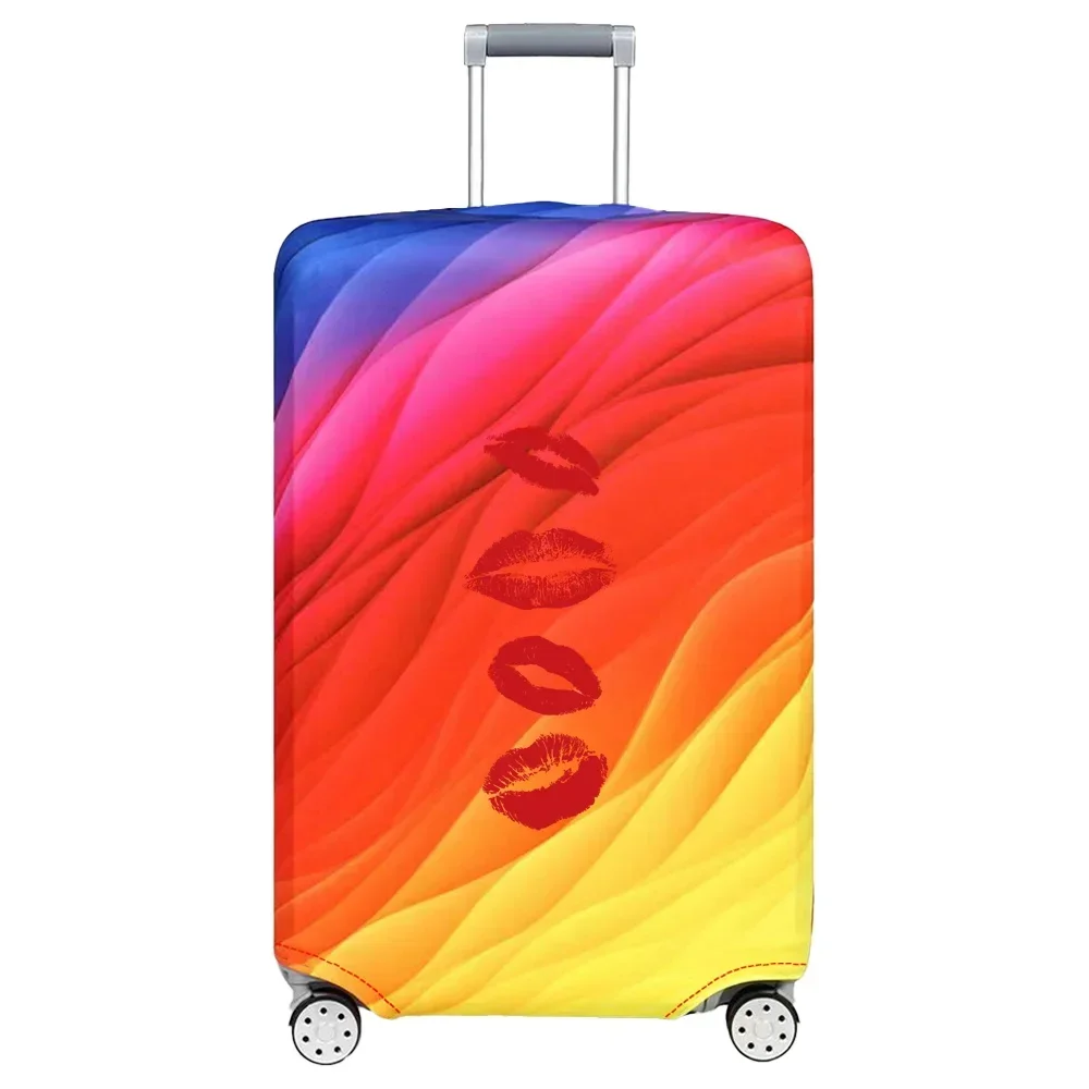 Luggage Cover Suitcase Protector Covers Printing Mouth Series 18-32 Inch Baggage Washable Prevent Scratches Travel Accessories