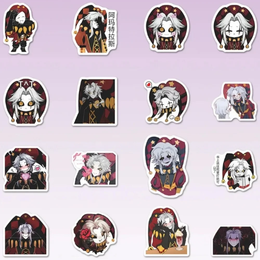 60pcs/set Anime game The Freak Circus stickers Pierrot emojis cartoon stickers Water Cup Computer Skateboard DIY Decals image 4