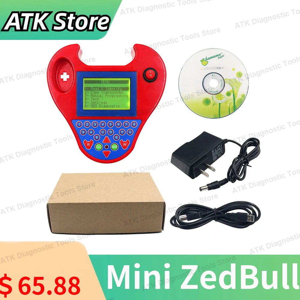 

2024 Latest Key Programmer Version V508 Super Mini Zed bull Smart Zed-Bull Key Transponder Programmer MINI ZED BULL