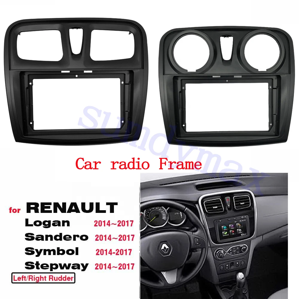 

10.1inch 9" Car Radio Fascias for RENAULT Sandero Symbol Logan 2014+ Dashboard Frame Installation DVD Gps Mp5 Player