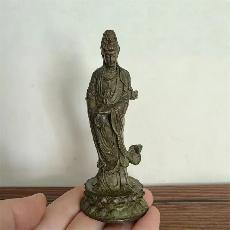 Chinese old bronze handicraft Chinese Bronze Guanyin Buddha Statue