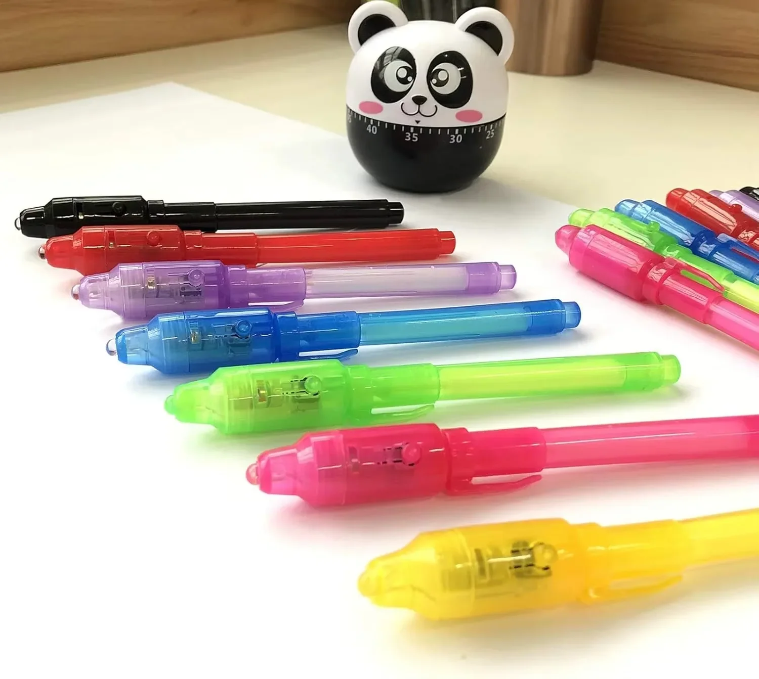 4–12 Stück unsichtbarer Tintenstift, Spionagestift mit UV-Licht, magischer Marker für geheime Nachricht, Schatzkiste, Preise, Kinderparty, Gastgeschenke, Spielzeug, Geschenk – Detail 8