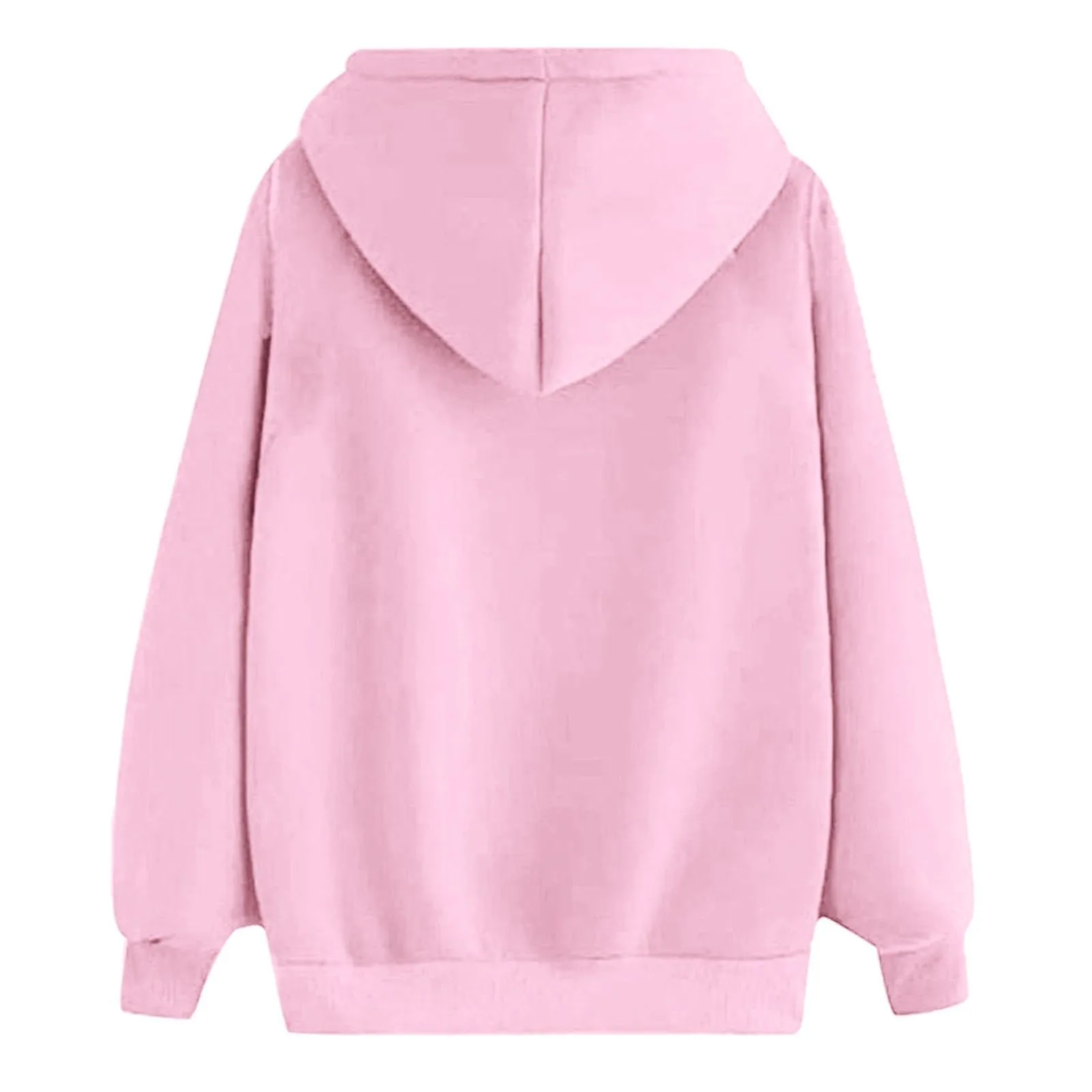 Cat Print Hoodie Women Pink Sweatshirt Spring New Design Long Sleeve Harajuku Hooded Pullover Girl's Cartoon Cat Preppy Clothing