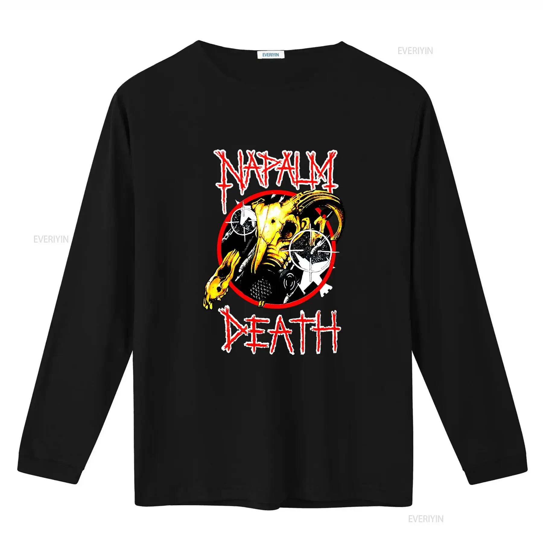 Vintage Napalm Death Rock Band T Shirt Skull Gas Mask and Target Design Perfect for Metal Fans vintage Washed designer clothes