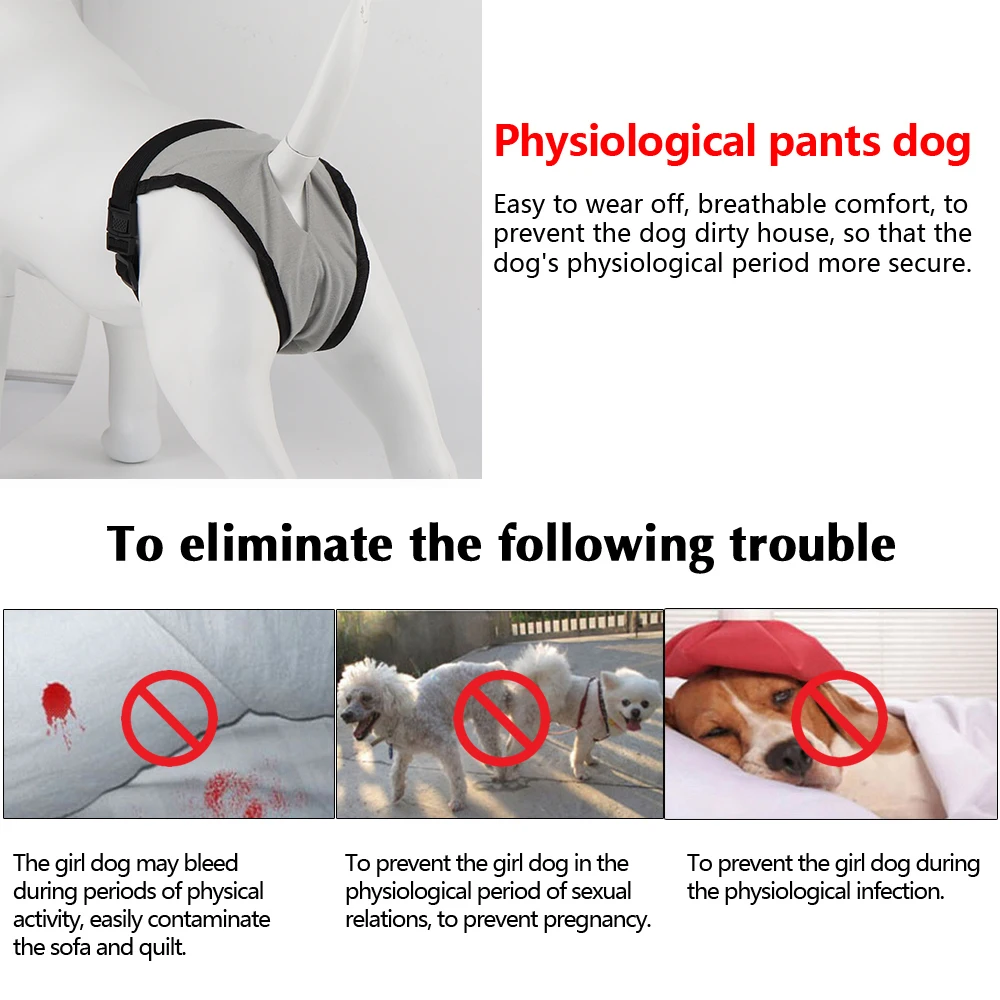 Female Dog Shorts Panties Breathable Cotton Underwear Briefs Pet Dog Physiological Pants Menstrual Period Underwear Briefs