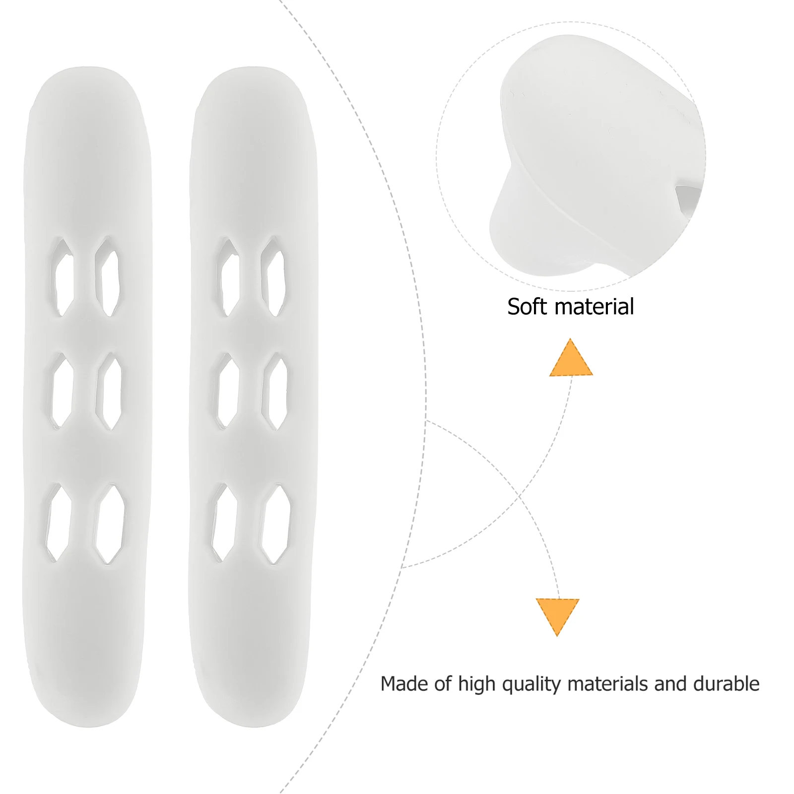 

2pcs Door Handle Protective Covers Silicone Anti-Collision Door Knob Protectors For Safety Waterproof Skid-Proof Bumpers