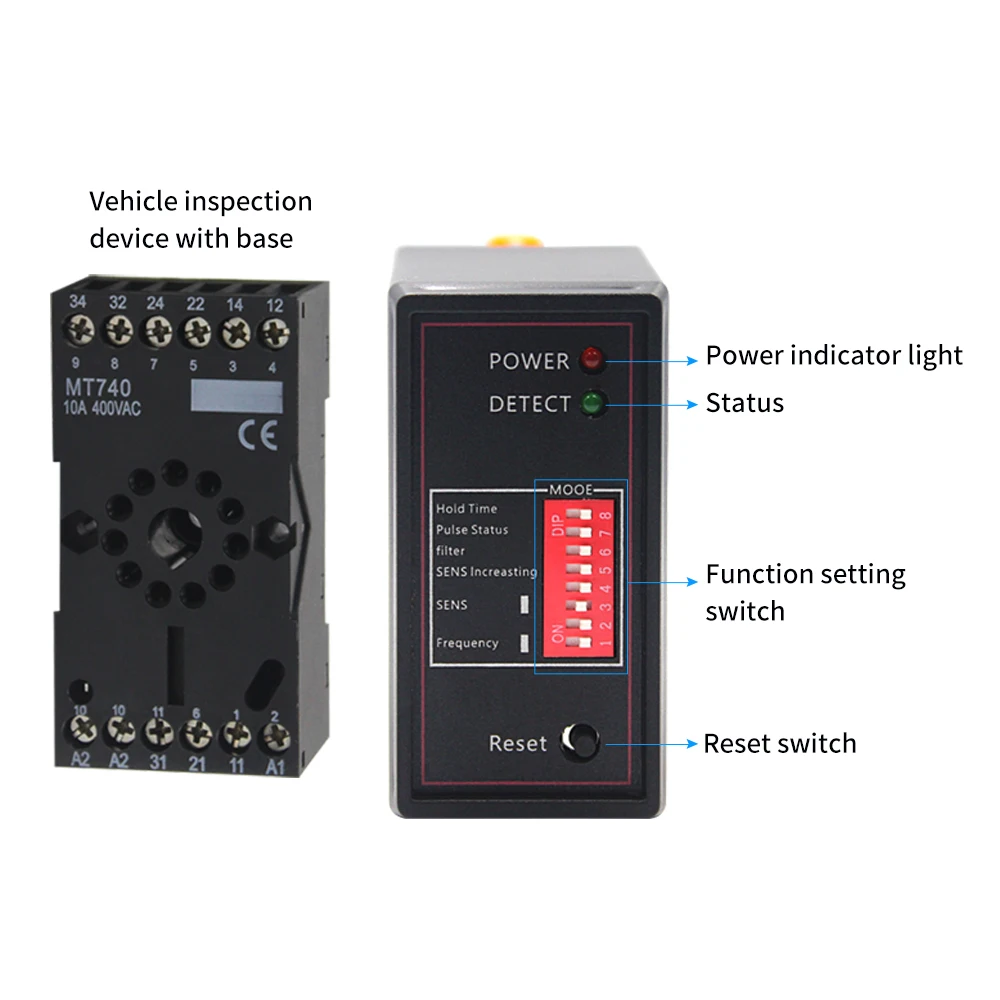 Automatic Gate Inductive Vehicle Loop Detector PD132 For Gate And Parking Access System Single Channel Traffic Control Detection