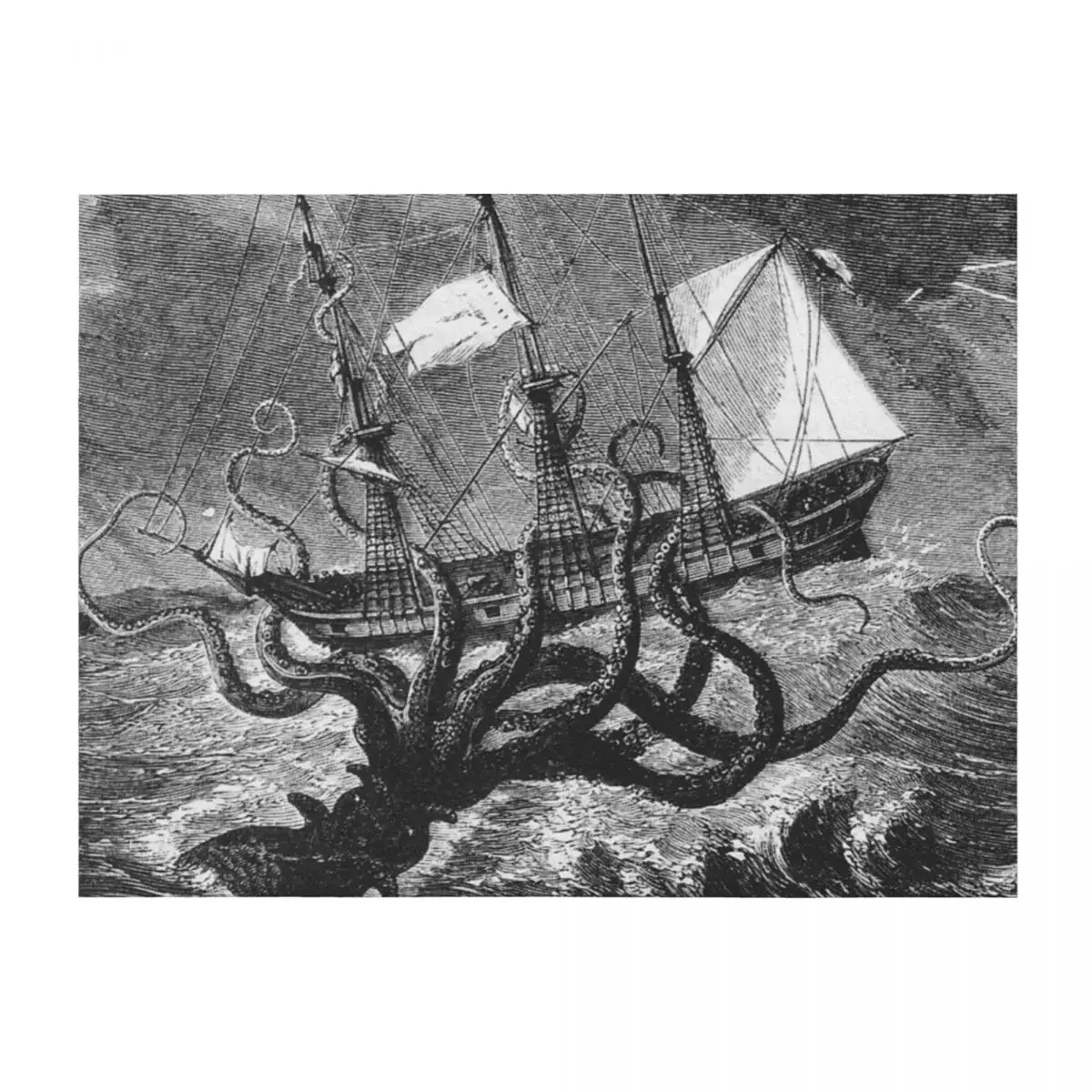

Kraken Rules the Sea Throw Blanket Soft Big blankets ands bed plaid valentine gift ideas Blankets