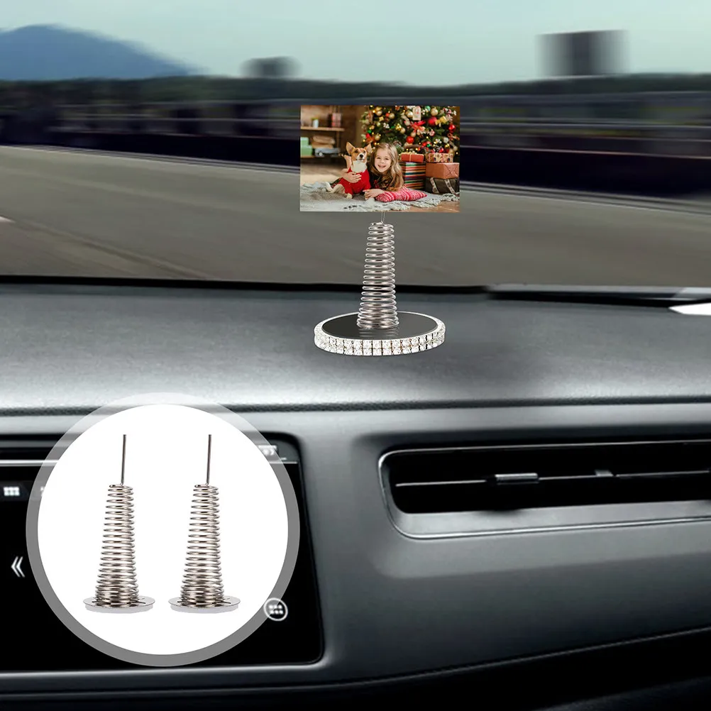 12pcs Shaking Head Base Spring For Car Dashboard Fortune Cat Accessories Swing Spring Replacement Base Adhesive Decorative