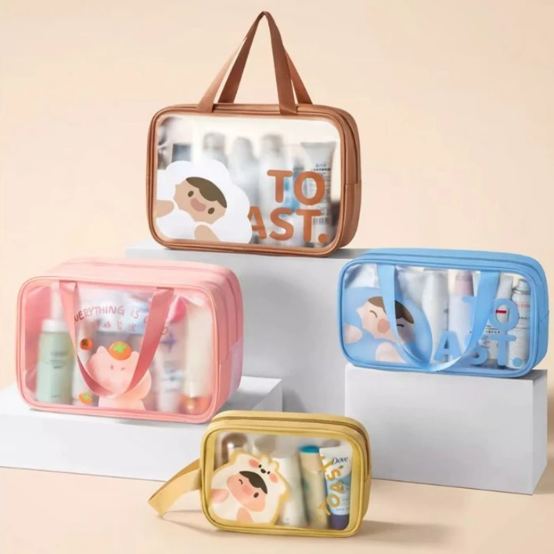 

Travel Toiletry Bag Women's Cosmetic Storage Bag Large Capacity Bath Wash Pouch Portable Makeup Pouch Waterproof Swimming Bag