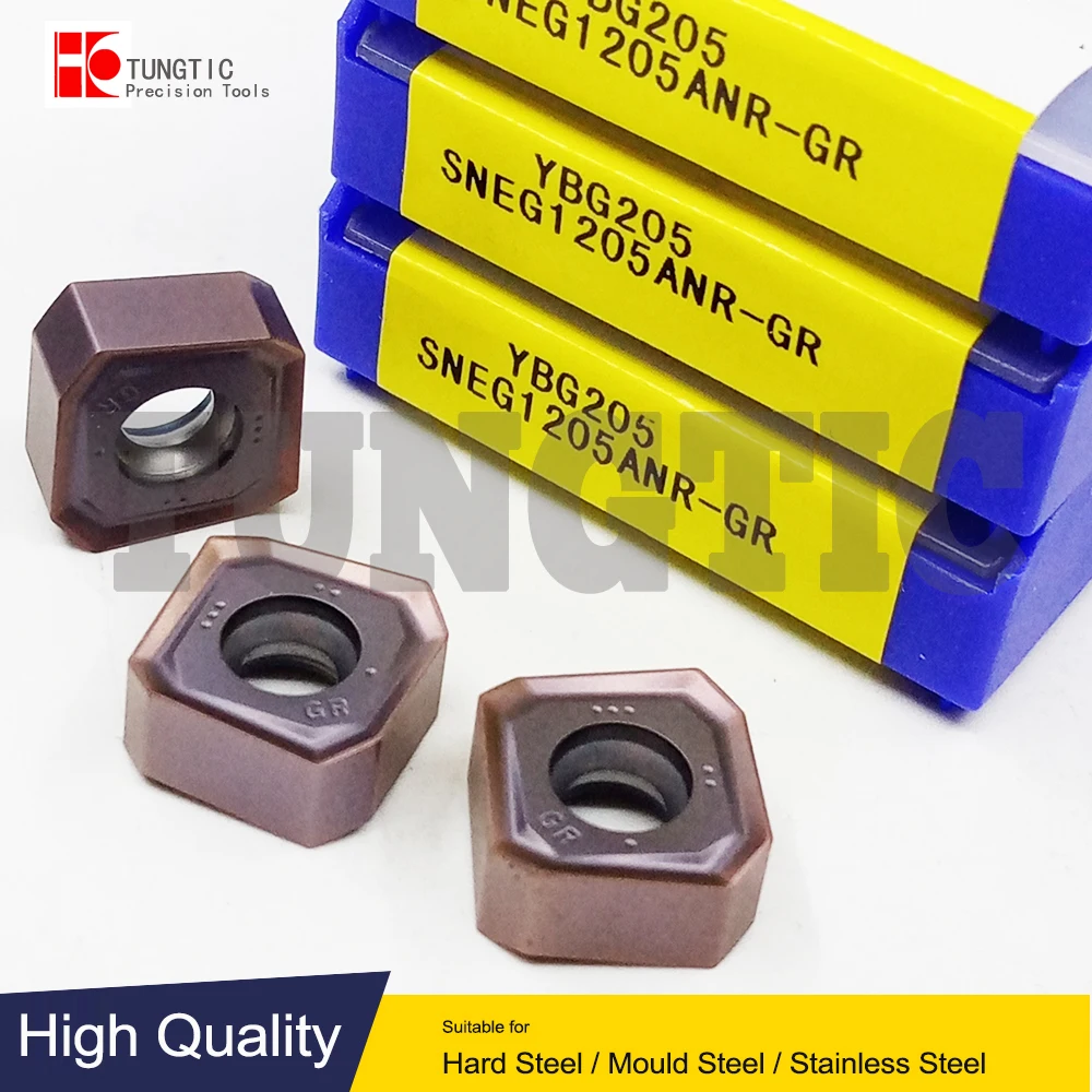 

SNEG1205ANR-GR YBG205 Milling Cutter CNC Carbide Insert Lathe Cutting Tool Machining Metal Turning Tools SNEG 1205ANR 1205 ANR