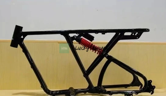 

Черный 20-дюймовый электрический велосипед с двойной задней частью и полной подвеской, рама для велосипеда, электрический велосипед 73 RX, рама для велосипеда для грязи, комплект рамы