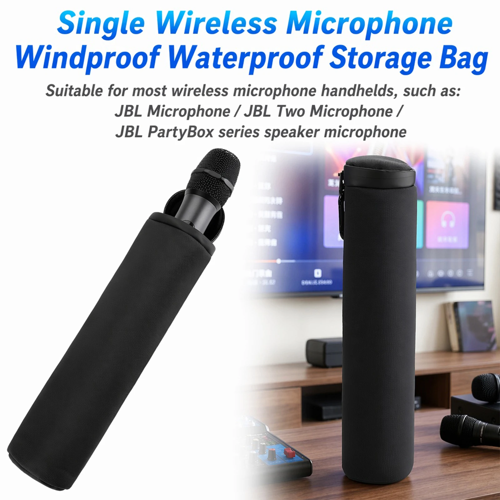 Microphone Case For JBL /BOSE Wireless Microphone Case Anti-Rolling Protective Case Mic Sleeves Microphone Case Travel Bag