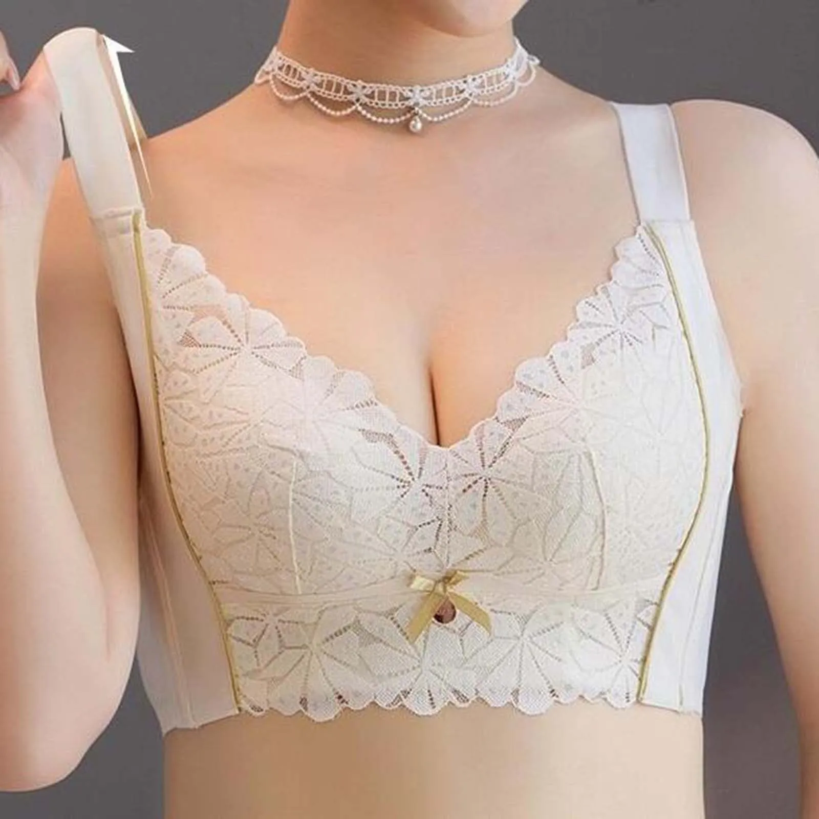 Bra For Women Seamless Push Up Bralette Sexy Adjustable Breathable Wireless Hollow Out Lace Comfortable Underwear Tops Brassiere