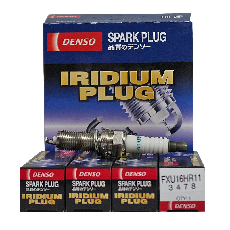 

4Pcs FXU16HR11 3478 Denso Spark Plug for Hyundai Accent Elantra Genesis I30 I40 IX35 Sonata Tucson Verna Kia Optima CEE'D Rio K3