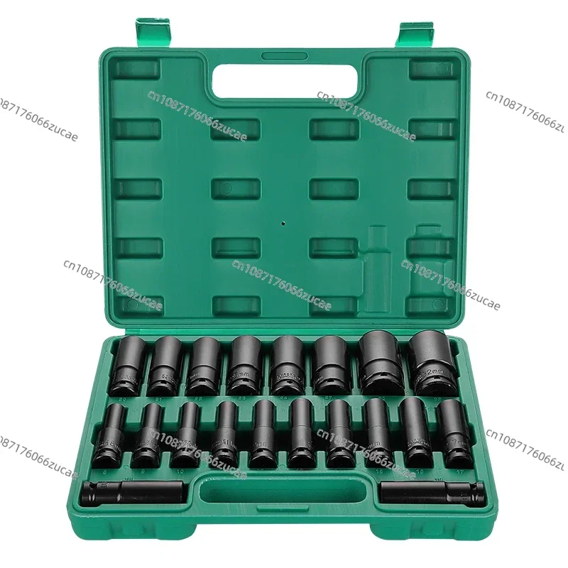 Electric Wrench Sleeve Head Lengthened Air Gun Sleeve Electric Drill Inner Hexagon Tool Set Screw Nut 8-32mm