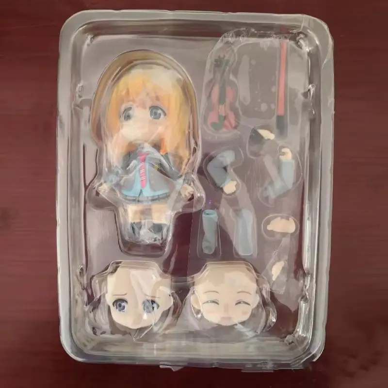 Figura de Anime Nendoroid 2113 Kaori Miyazono Chibi, Your Lie In April, Violín de Alta Calidad, Coleccionable para Fanáticos del Anime Adultos, en Stock