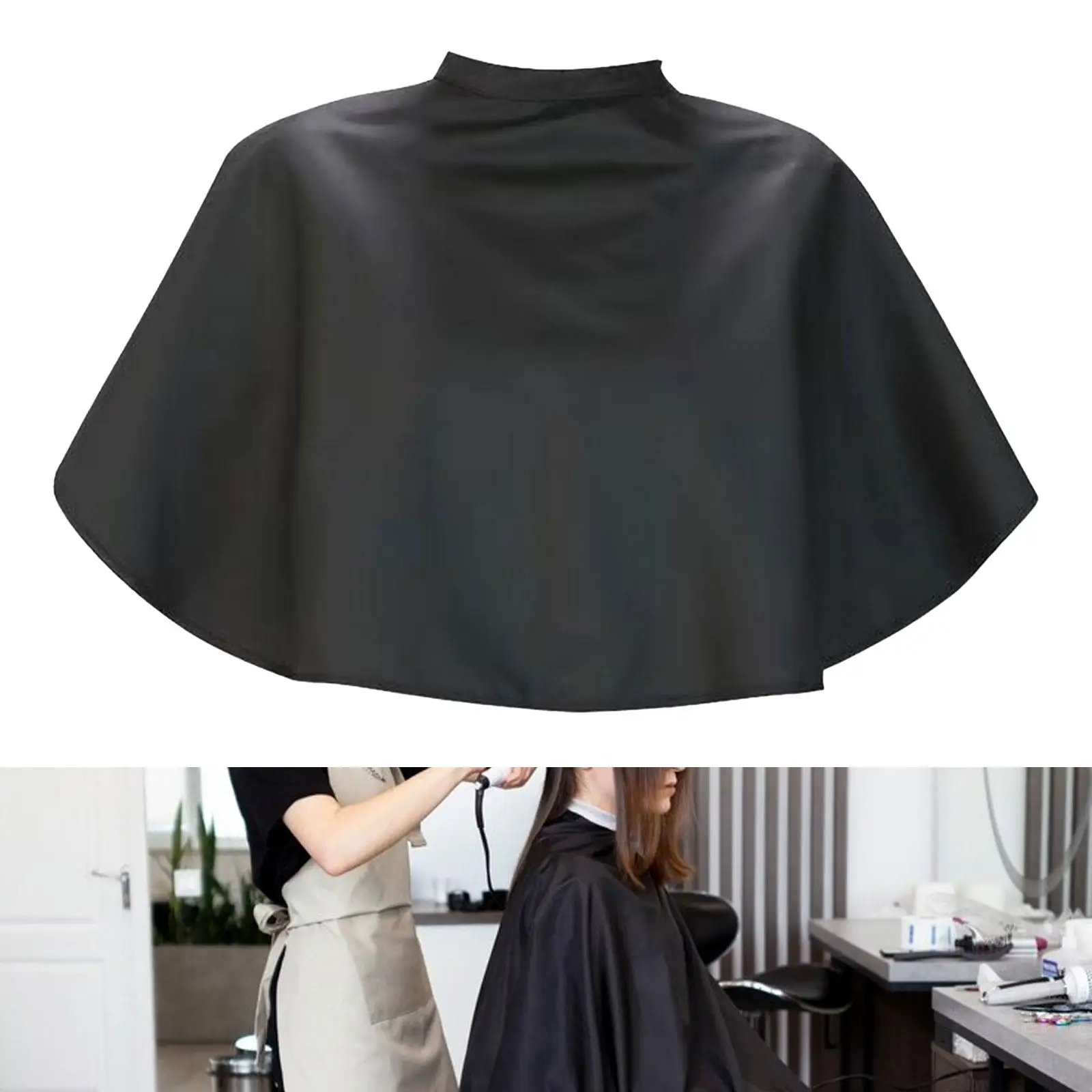 

Short Barber Cape Antistatic Dry Quickly Clients Waterproof Hairdressing Cape Haircut Gown Hairdresser Stylist Cape Haircut Cape