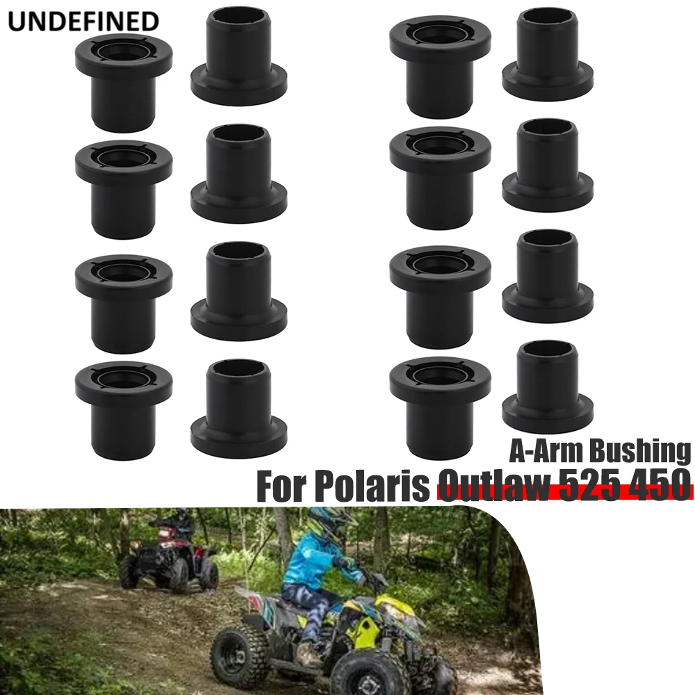 Kit de bujes de suspensión delantera, amortiguador de plástico negro para Polaris Outlaw 525, 450, Breeze, LSV, Predator 500, 5434575
