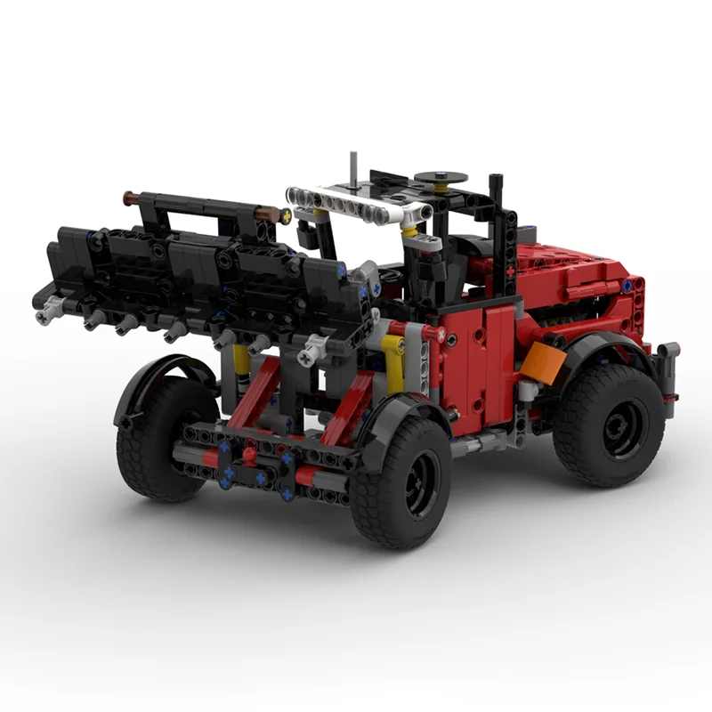 724pcs MOC Front Loader Technical Model Building Blocks Architecture Toys Creative Assemble Idea Festival Gifts Brick Education