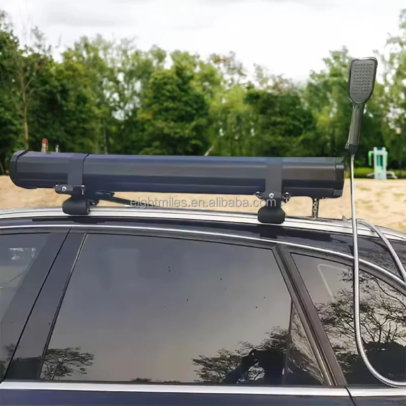 EM 30L Pressurized Water Tank Roof Rack Shower Aluminum Off-road Vehicle Camping Shower With Spray Hose