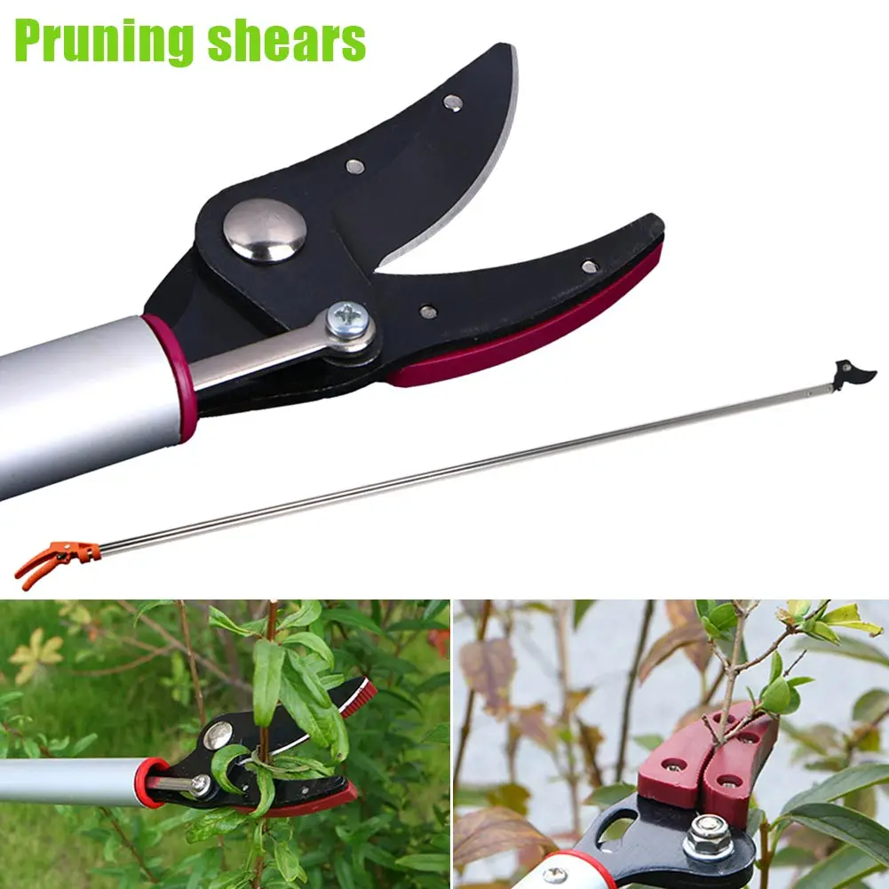 80cm Pruning Shears Long Reach Cut Hold Bypass Pruner Max Cutting Garden Height Extension Pruning Tool Durable Stable Sharp Long