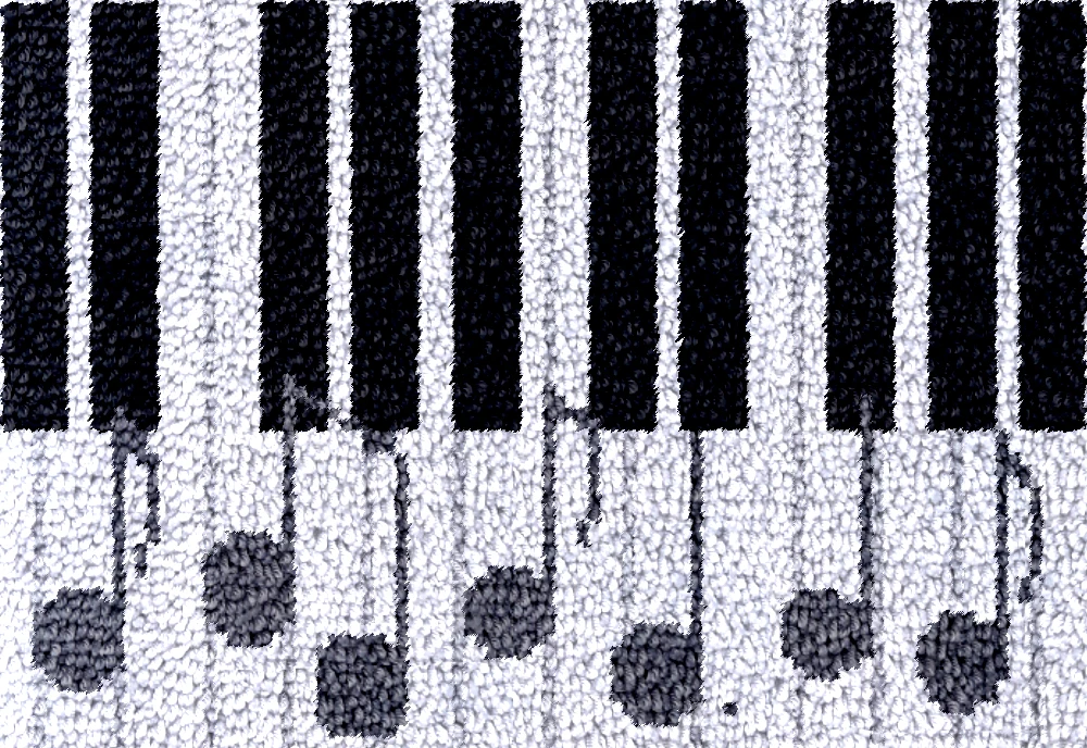 

Smyrna большой крючок-защелка, набор для коврика, набор для вышивания ковров с принтом, детское изготовление клавиатуры фортепиано, гобелен, поделки для взрослых