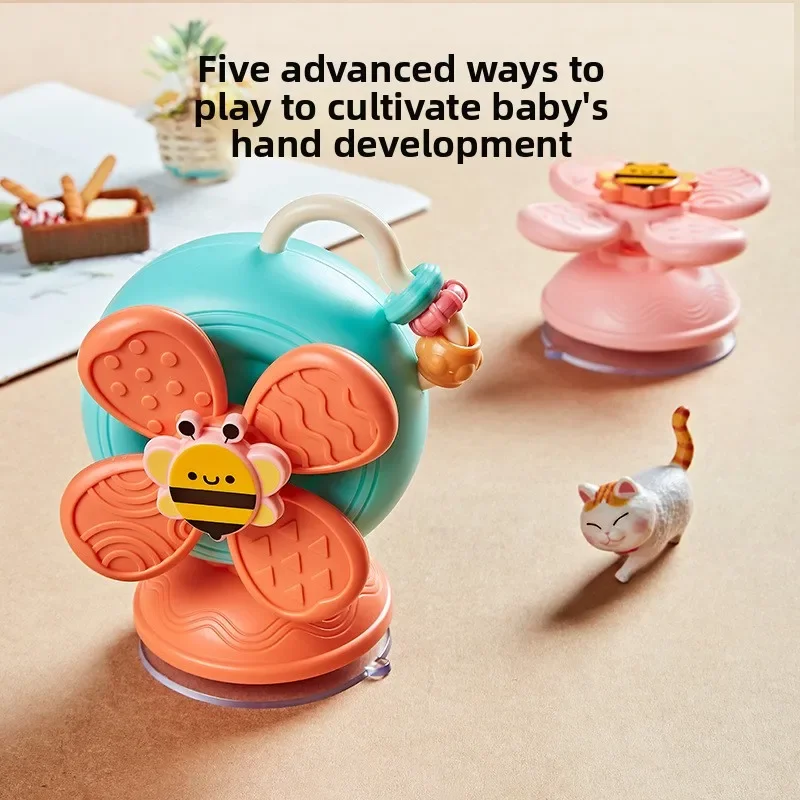 3in1 Baby Montessori Inspired Dining Table Sucker Rotation High Chair Toy Suction Cup Spinner for Baby Toddler and Newborn Gifts
