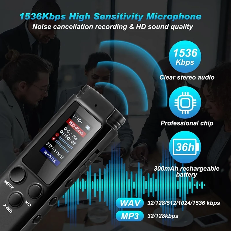 الترويج! 5 قطع عدة 64 جيجابايت مسجل صوت رقمي مع 4 LED كرة قطة الحركة المنشط لعبة كرة القط تسجيل الصوت المنشط