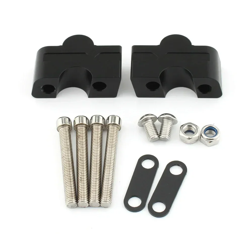 Ninja650 Motorfiets Zwart Stuur Riser Up Backs Moves Beugel Kit Klem Voor Kawasaki Er6n Er6f Ninja 650 Z650 2020-2023