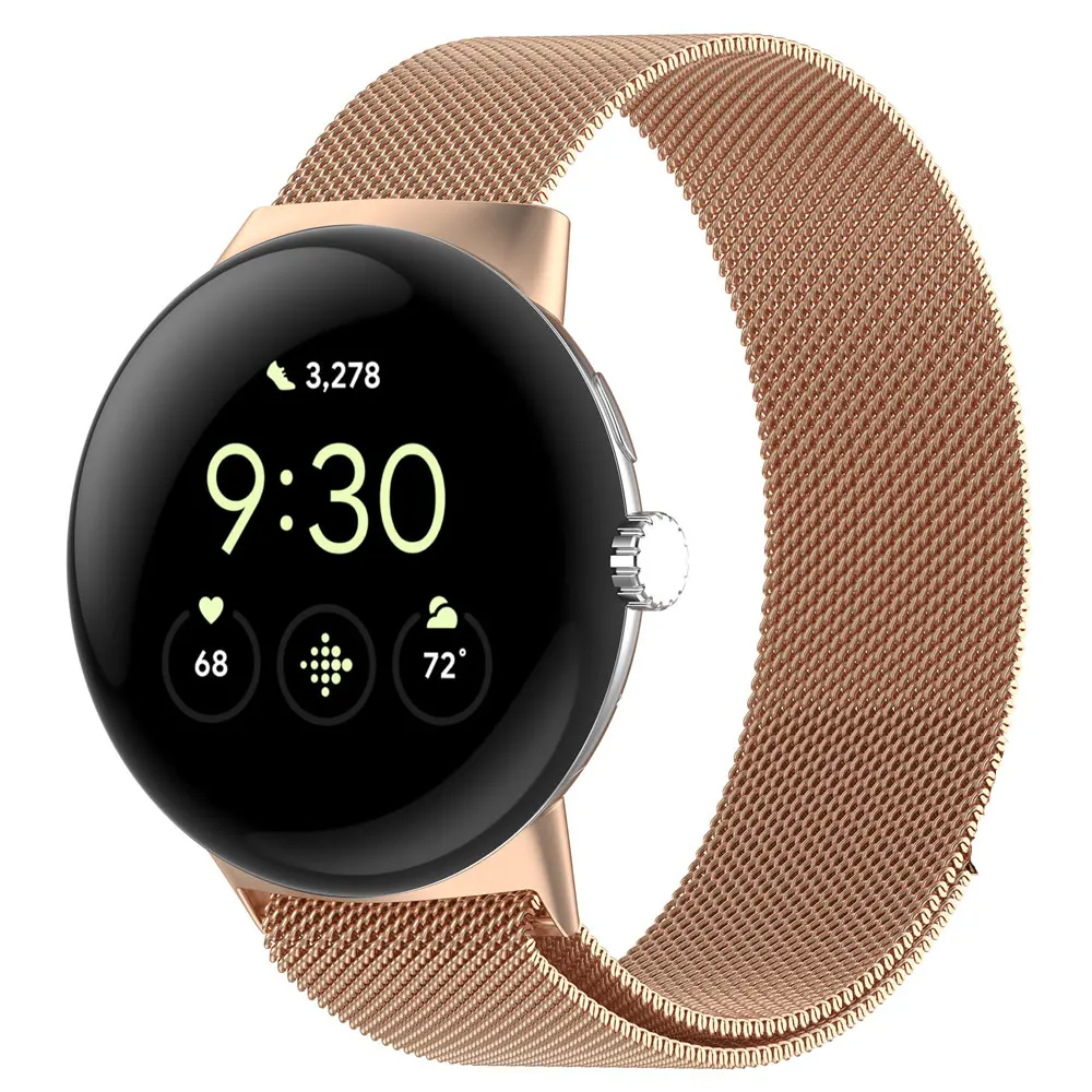 Магнитный ремешок из нержавеющей стали для Google Pixel Watch 3, 41 мм/45 мм, браслет Correa