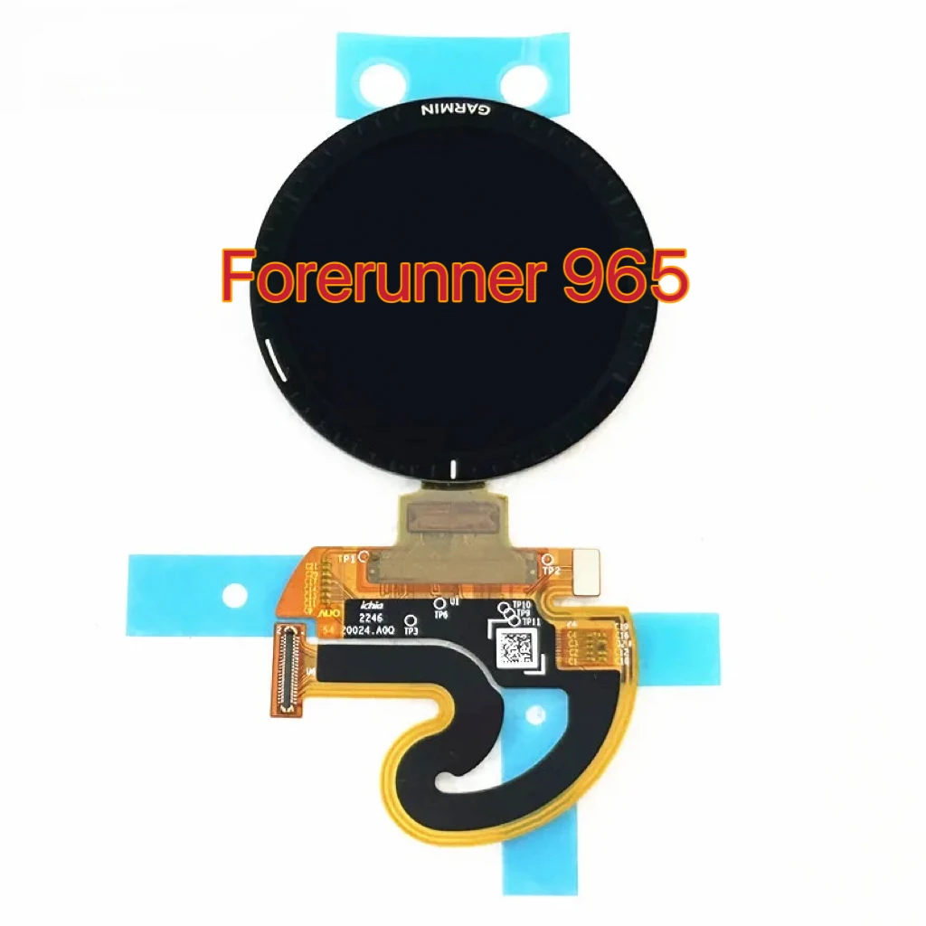 display-lcd-con-touch-screen-in-vetro-per-garmin-forerunner-965-senza-copertura-del-telaio