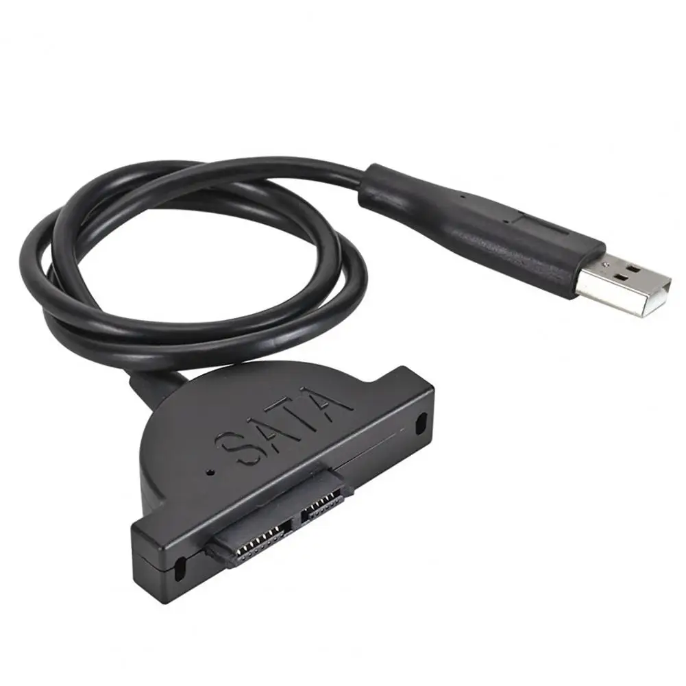 Optical Drive Transfer Cable High Speed Usb 2.0 to Sata Adapter Cable for Laptop Dvd Rom Drive 480mb/s Transfer Rate for Optical