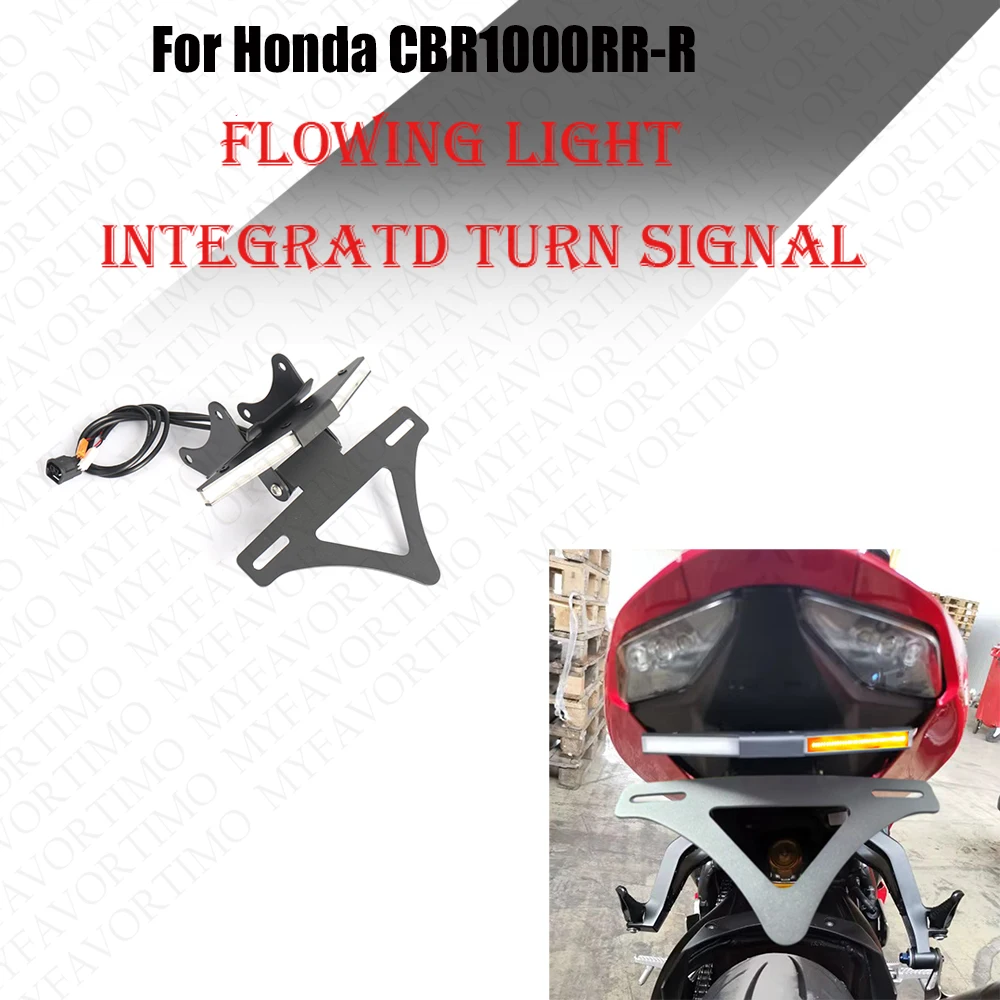 

For Honda CBR1000RR-R CBR 1000 RR-R 2020-2023 Motorcycle Rear Short Tail Stock Tidy License Plate Holder Tailstock Bracket Kit