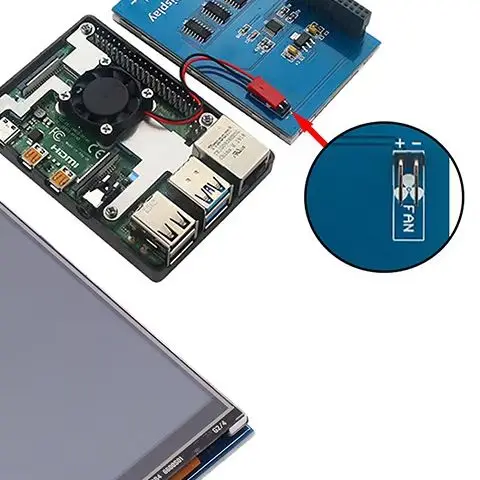 

Raspberry Pi A Compatible, 3.5" Touch Screen Display Module with Stylus, 320x480 Pixels